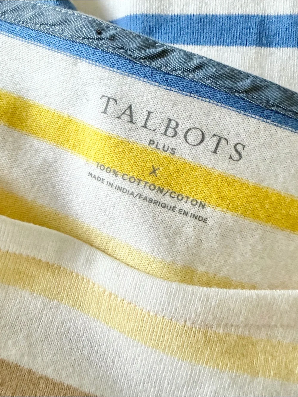 Talbots Top Multicolor X Authentic Talbots Tee - Picture 5 of 8